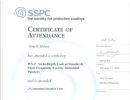  SSPC WS-2 Workshop Certificate of Attendance