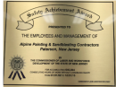  NJ Labor & Workforce Development 2013 Safety Achievement Award